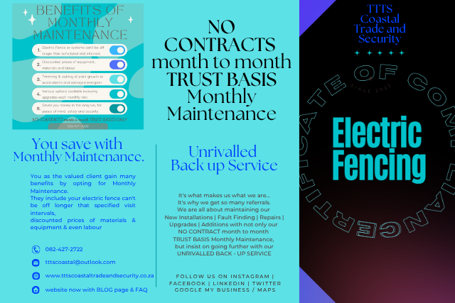 TTTS Coastal Trade and Security Monthly Maintenance