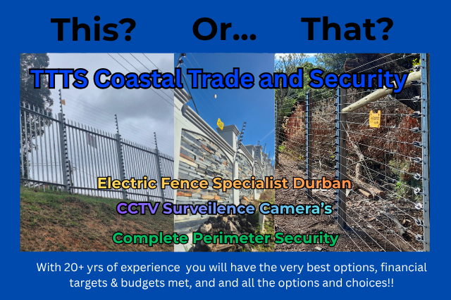 TTTS Coastal Trade and Security 3 options electric fence