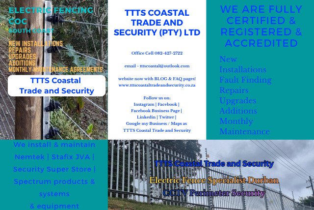 TTTS Coastal We install & maintain Nemtek Stafix JVA Security Super Store products & systems & equipment